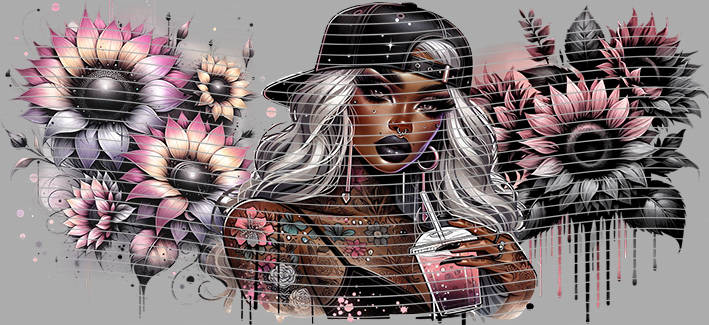 16oz Sunflower Girl-SU-357